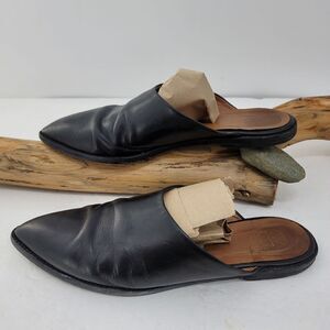 ATP atelier All Tomorrow's Parties plack leather mules